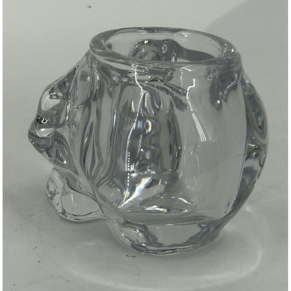 Crystal Skull Votive Candle Holder Heavy Glass Gothic D&D Halloween - Picture 9 of 10